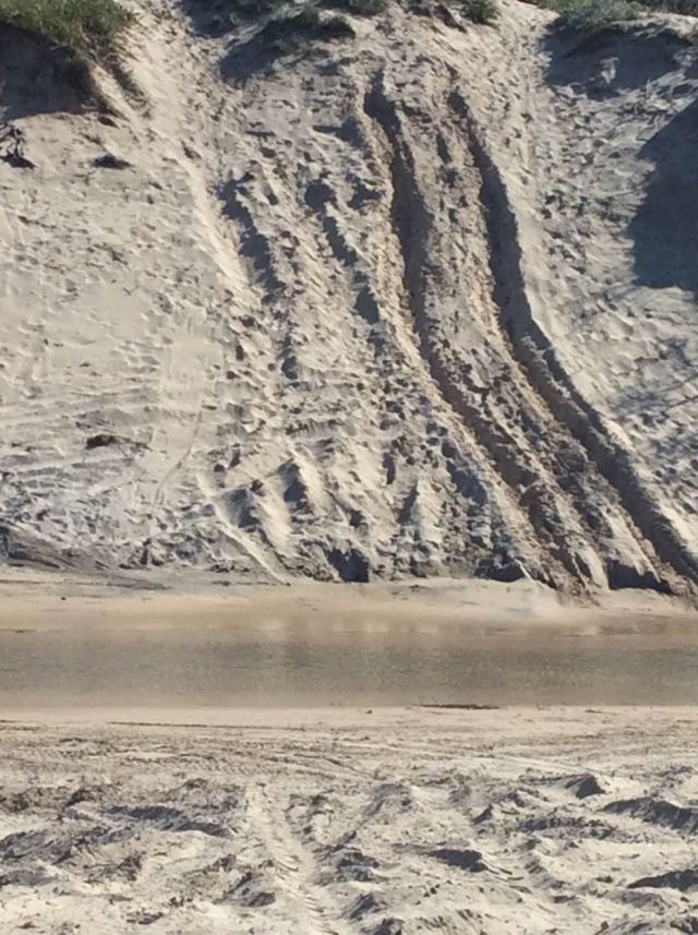 Image showing some dunes are too steep for vehicles.