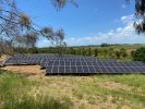 Photo of solar panels in a field at Mon Repos