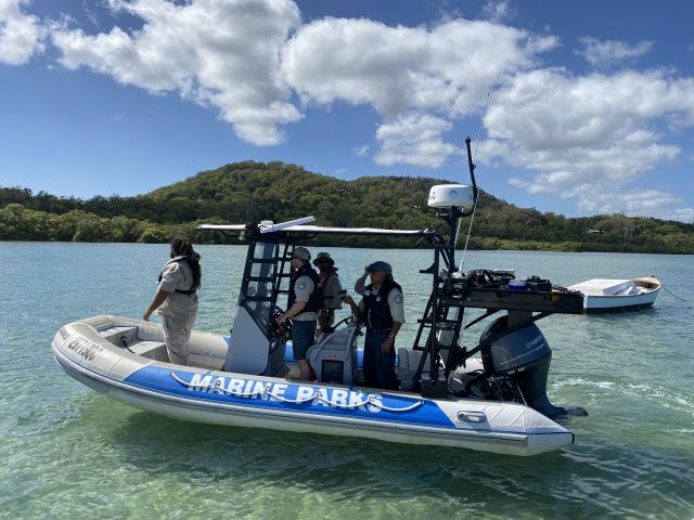Rangers are continuing the investigation following at crocodile sighting report at Minjerribah.